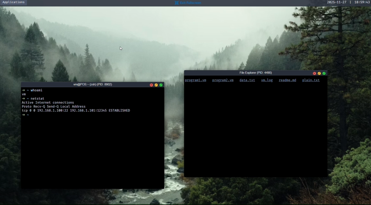 PonchOS demo preview