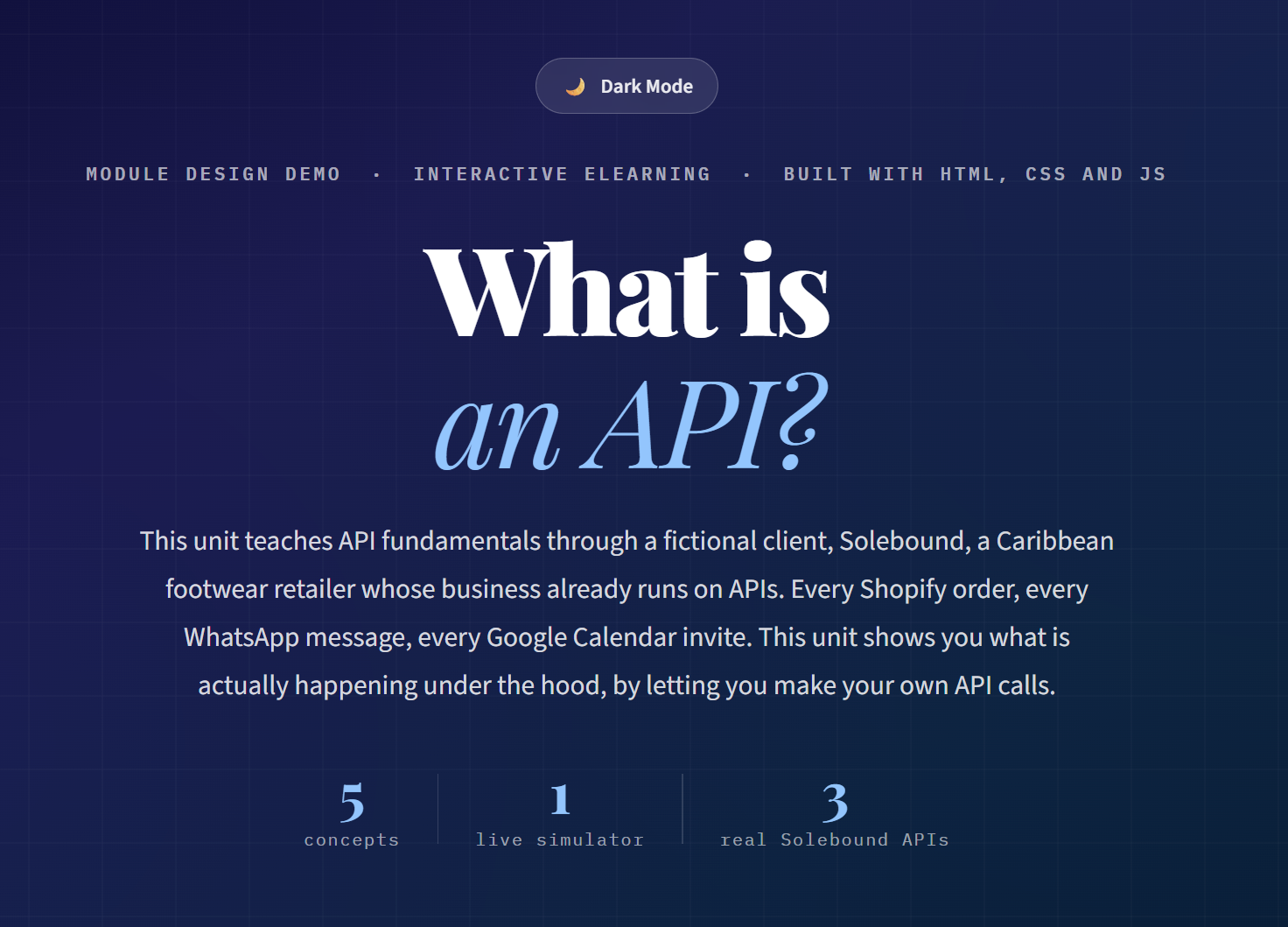 API Fundamentals Module